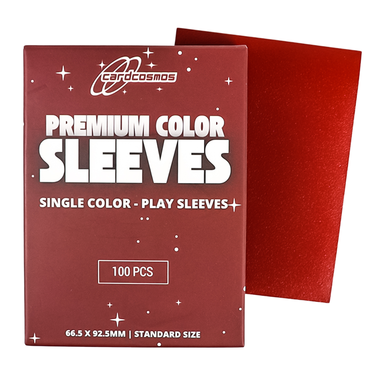 cardcosmos - Fundas mate premium rojas | 100stk