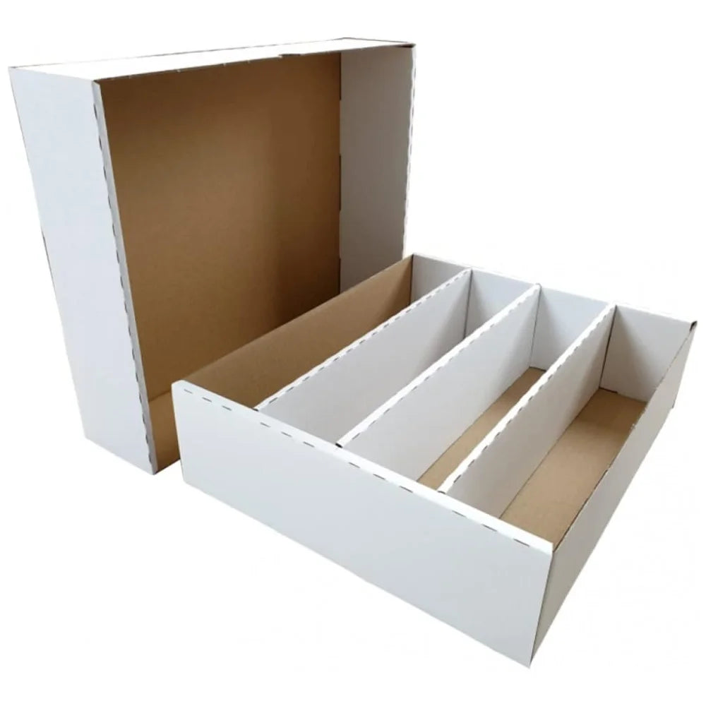 cardcosmos Cajas para 4000 cartas – Cajas de almacenamiento con 4 filas