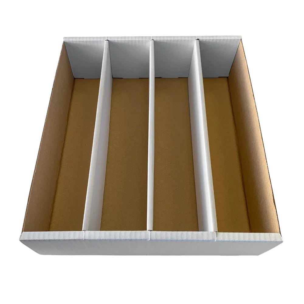 cardcosmos Cajas para 4000 cartas – Cajas de almacenamiento con 4 filas