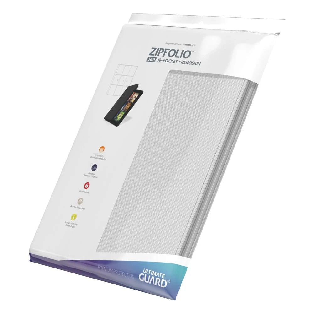 Ultimate Guard Zipfolio 360 18-Pocket Xenoskin Blanco