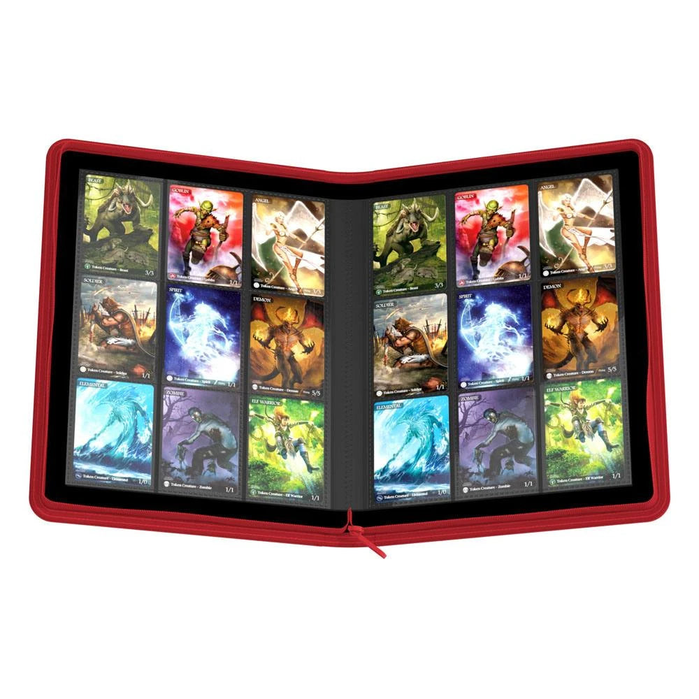 Ultimate Guard Zipfolio 360 18-Pocket Xenoskin Rojo