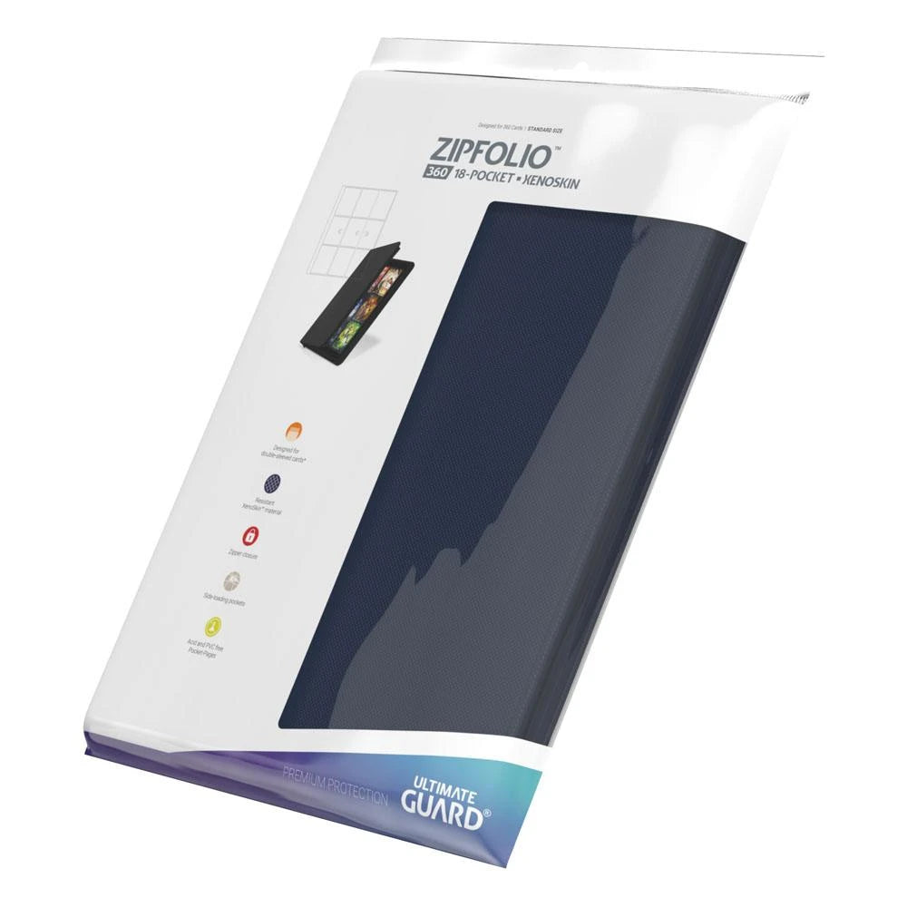 Ultimate Guard Zipfolio 360 18-Pocket Xenoskin Azul