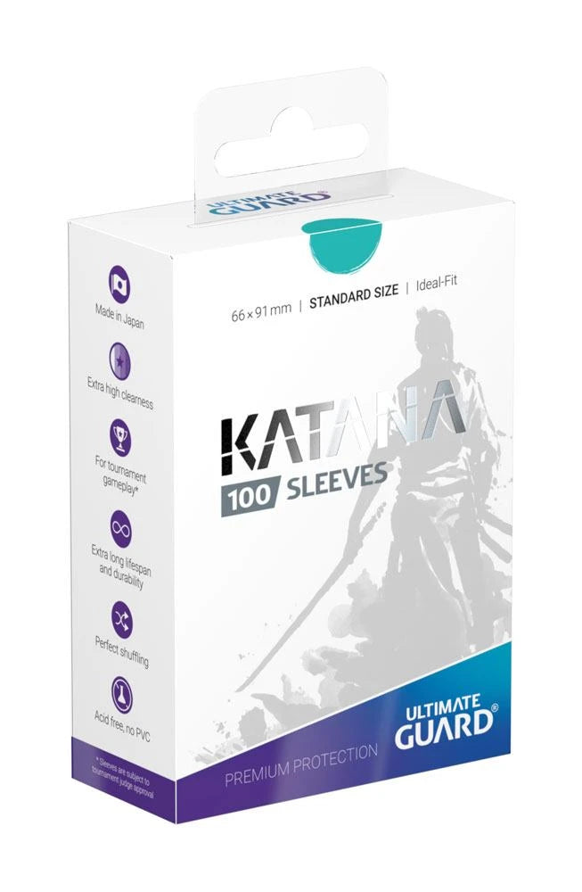 Ultimate Guard Katana Fundas Tamaño estándar Turquesa – 100 unidades